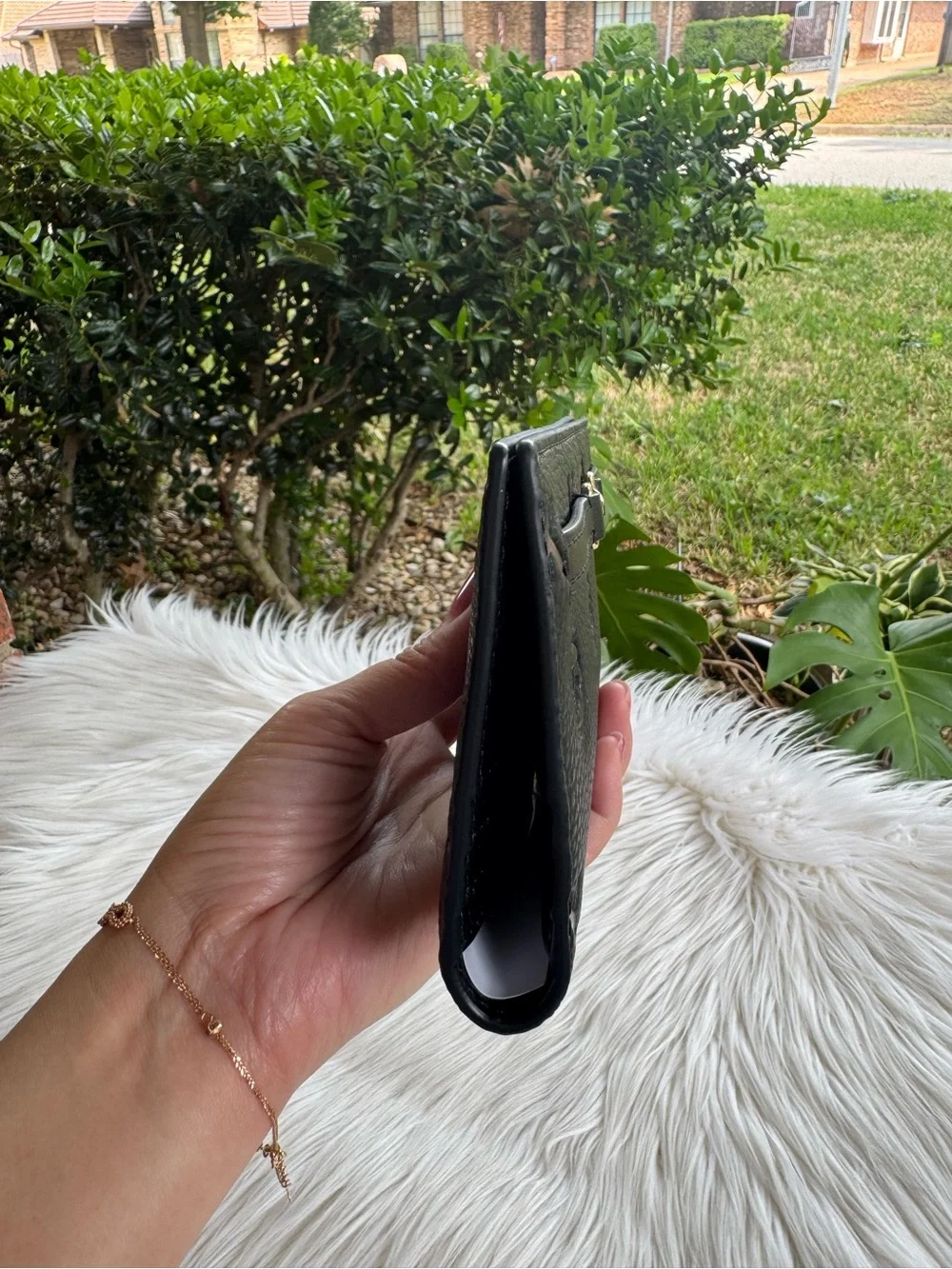 Michael Kors Black Embossed MK Wallet